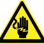 Prevention of electric shocks to electricians