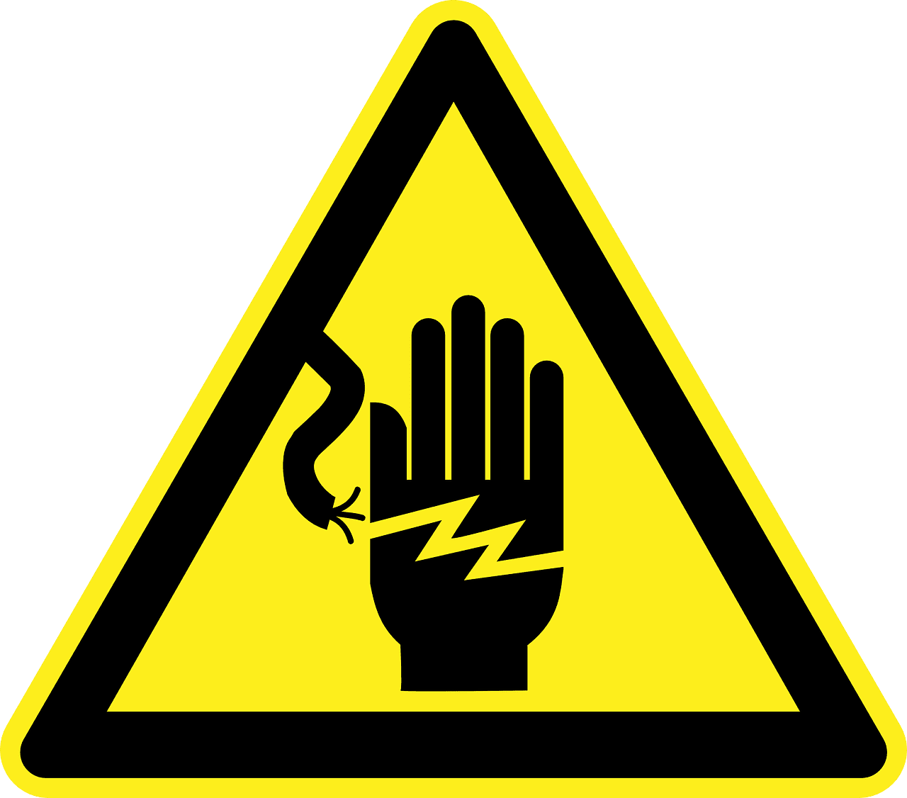Prevention of electric shocks to electricians
